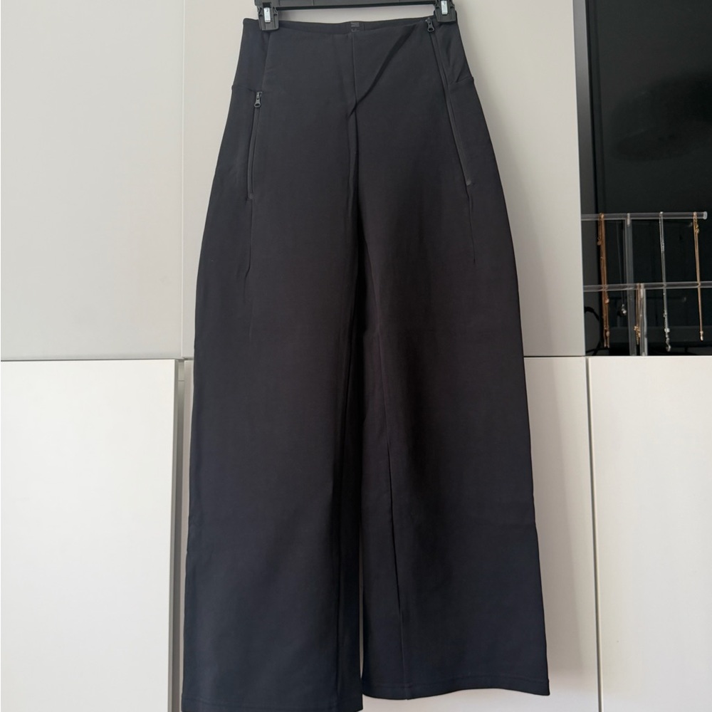 adidas Black Wide-Leg Trousers - Picture 2 of 8